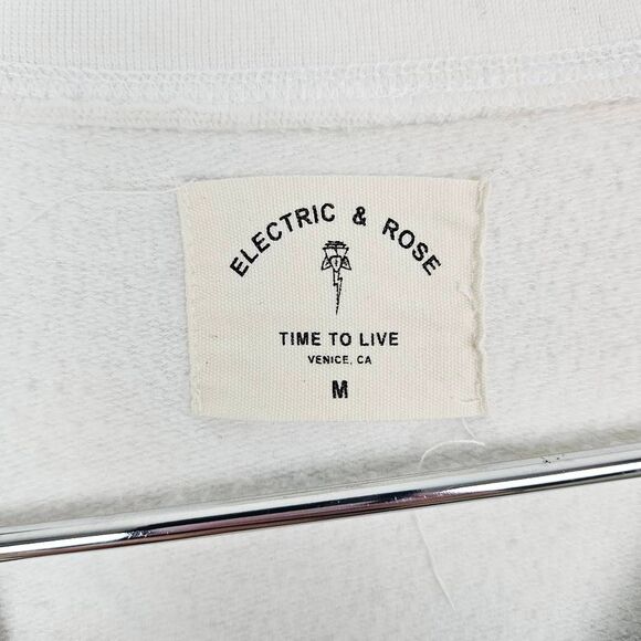 ELECTRIC & ROSE Neil Pink & Blue Tie Dye Oversized Balloon Sleeve Sweatshirt Med - Picture 2 of 7